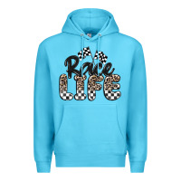 Ocean Blue race life Premium Hoodie - MaliasSmallBusiness