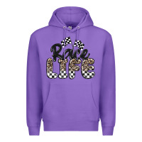 Purple race life Premium Hoodie - MaliasSmallBusiness