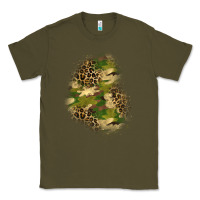 Army Green camouflage and leopard patch  1 Classic Tee - BundleAndBundleShop
