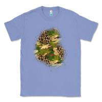 Colony Blue camouflage and leopard patch  1 Classic Tee - BundleAndBundleShop