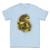 Dusty Blue camouflage and leopard patch  1 Classic Tee - BundleAndBundleShop