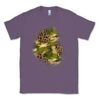 Lavender camouflage and leopard patch  1 Classic Tee - BundleAndBundleShop