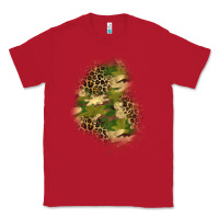 Red camouflage and leopard patch  1 Classic Tee - BundleAndBundleShop
