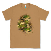 Toasted Coconut camouflage and leopard patch  1 Classic Tee - BundleAndBundleShop