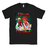 Black christmas roosters with background Classic Tee - RanaPortraitStore