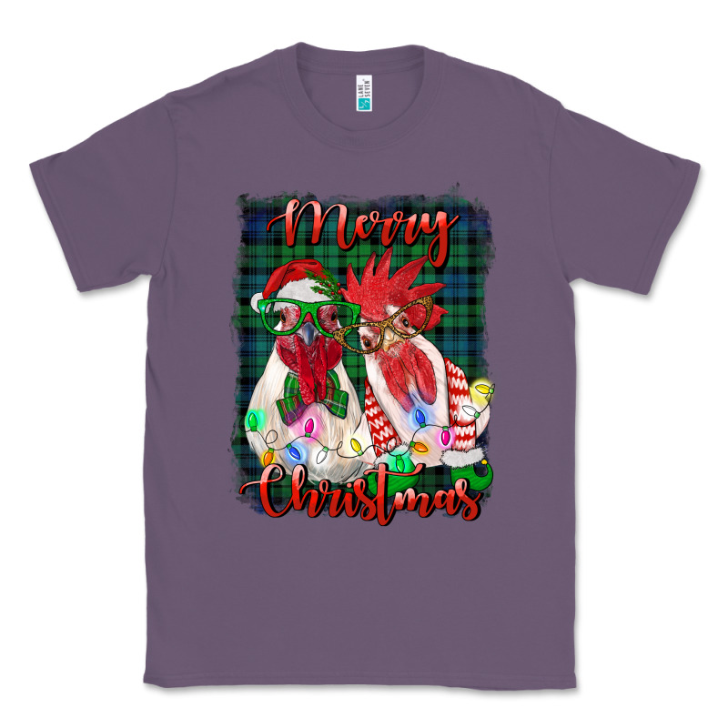 Christmas Roosters With Background Classic Tee by RanaPortraitStore | Teevron
