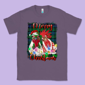 Christmas Roosters With Background Classic Tee Designed By Ranaportraitstore