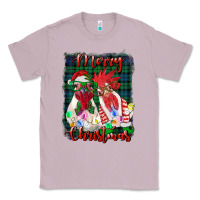 Lilac christmas roosters with background Classic Tee - RanaPortraitStore