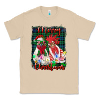Mushroom christmas roosters with background Classic Tee - RanaPortraitStore