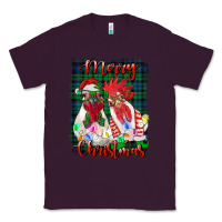 Plum christmas roosters with background Classic Tee - RanaPortraitStore