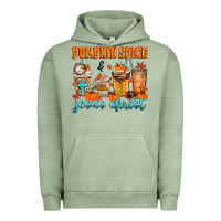 Pigment Oil Green pumpkin spice jesus christ Urban Hoodie - MaliasSmallBusiness