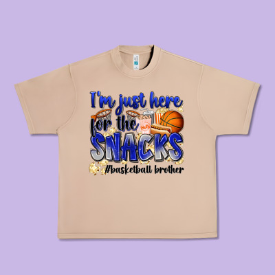I'm Just Here For The Snacks #basketball Brother Urban Heavy Tee Designed By Zillion Design Studio