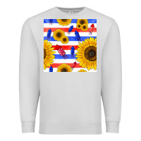 Dove Grey patriotic sunflowers Premium Sweatshirt - BundleAndBundleShop