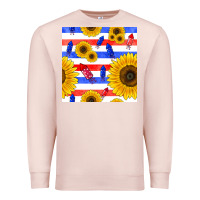 Pale Pink patriotic sunflowers Premium Sweatshirt - BundleAndBundleShop