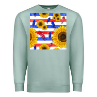 Seafoam patriotic sunflowers Premium Sweatshirt - BundleAndBundleShop