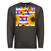 Smoke patriotic sunflowers Premium Sweatshirt - BundleAndBundleShop