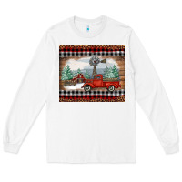 White Christmas farm and truck Long Sleeve Tee - RanaPortraitStore