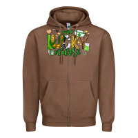 Chestnut st patricks day one lucky nurse Zipper Hoodie - Neo Western