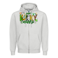 Dove Grey st patricks day one lucky nurse Zipper Hoodie - Neo Western
