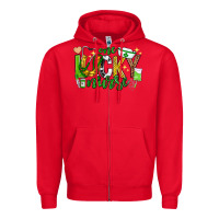 Red st patricks day one lucky nurse Zipper Hoodie - Neo Western