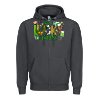 Smoke st patricks day one lucky nurse Zipper Hoodie - Neo Western