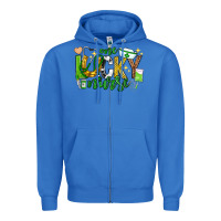 True Royal st patricks day one lucky nurse Zipper Hoodie - Neo Western