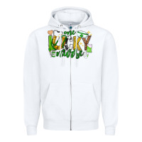 White st patricks day one lucky nurse Zipper Hoodie - Neo Western