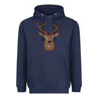 Navy deer Heavyweight Hoodie - JahusDesignShop