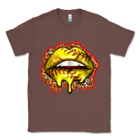 Chestnut softball lips Classic Tee - Zillion Design Studio