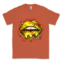 Copper softball lips Classic Tee - Zillion Design Studio