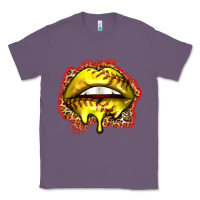 Lavender softball lips Classic Tee - Zillion Design Studio