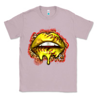 Lilac softball lips Classic Tee - Zillion Design Studio