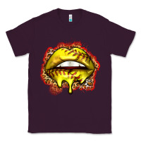 Plum softball lips Classic Tee - Zillion Design Studio