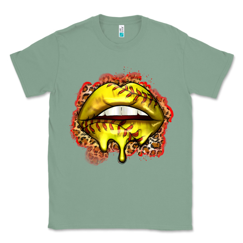 Softball Lips Classic Tee by Zillion Design Studio | Teevron