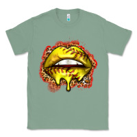 Sage softball lips Classic Tee - Zillion Design Studio