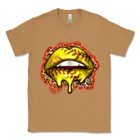 Toasted Coconut softball lips Classic Tee - Zillion Design Studio