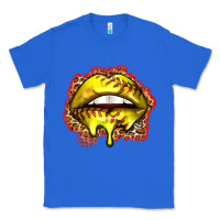 True Royal softball lips Classic Tee - Zillion Design Studio