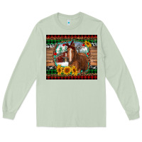 Matcha christmas farm and horse Long Sleeve Tee - RanaPortraitStore