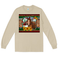 Mushroom christmas farm and horse Long Sleeve Tee - RanaPortraitStore