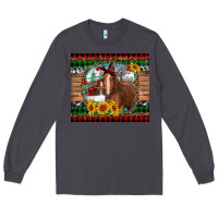 Smoke christmas farm and horse Long Sleeve Tee - RanaPortraitStore