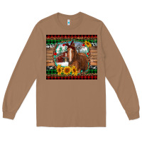 Toasted Coconut christmas farm and horse Long Sleeve Tee - RanaPortraitStore