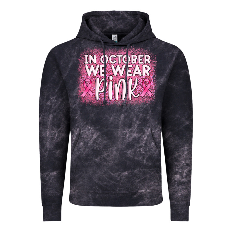 In October We Wear Pink Leopard Glitter Vintage Hoodie by AdoDesignShop | Teevron