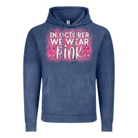 Vintage Denim in october we wear pink leopard glitter Vintage Hoodie - AdoDesignShop