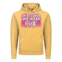Vintage Mustard in october we wear pink leopard glitter Vintage Hoodie - AdoDesignShop