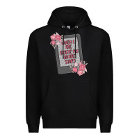 Black when i die delete my kindle history Premium Hoodie - MaliasSmallBusiness