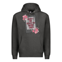 Charcoal Heather when i die delete my kindle history Premium Hoodie - MaliasSmallBusiness
