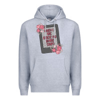 Heather Grey when i die delete my kindle history Premium Hoodie - MaliasSmallBusiness