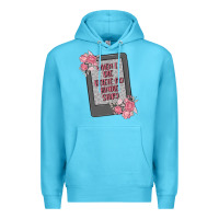 Ocean Blue when i die delete my kindle history Premium Hoodie - MaliasSmallBusiness