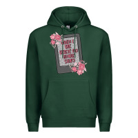 Sports Green when i die delete my kindle history Premium Hoodie - MaliasSmallBusiness