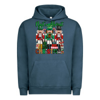 Pigment Midnight Navy nuts about christmas Urban Hoodie - MaliasSmallBusiness
